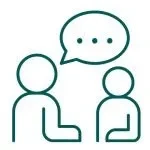 Expert consultation icon.