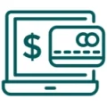 Patient payment portal icon.