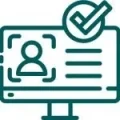 Specialist identification icon.
